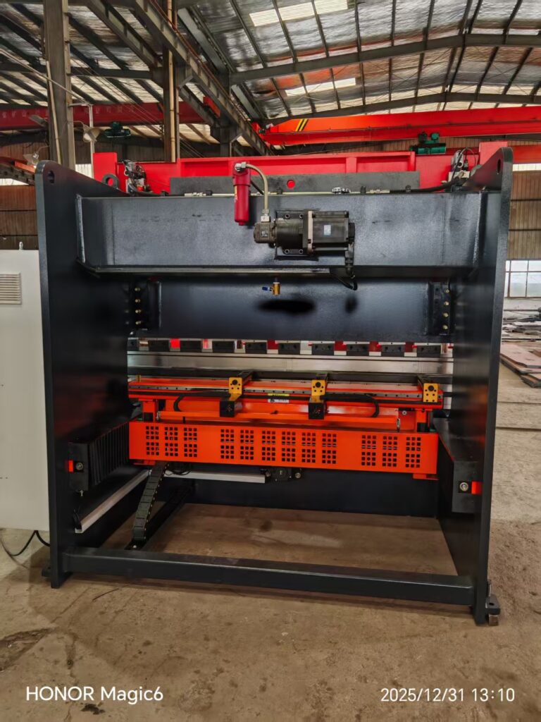 back view of press brake